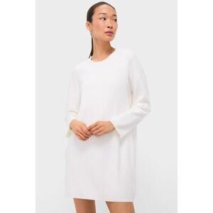 POMANDER PLACE Winter White Vivianne Crewneck Dress Size M NWT